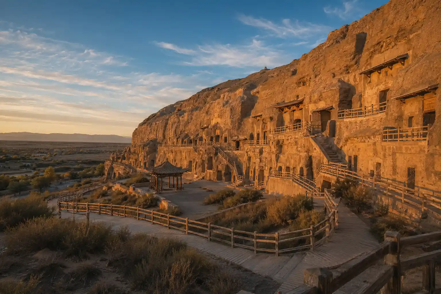 Dunhuang travel scene