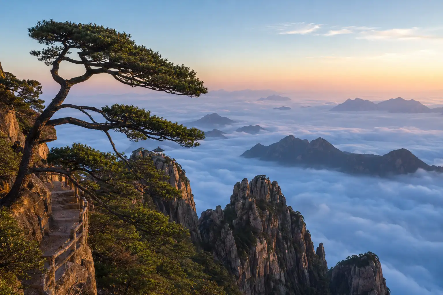 Huangshan travel scene