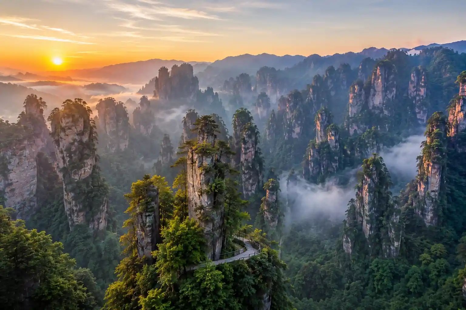 Zhangjiajie travel scene