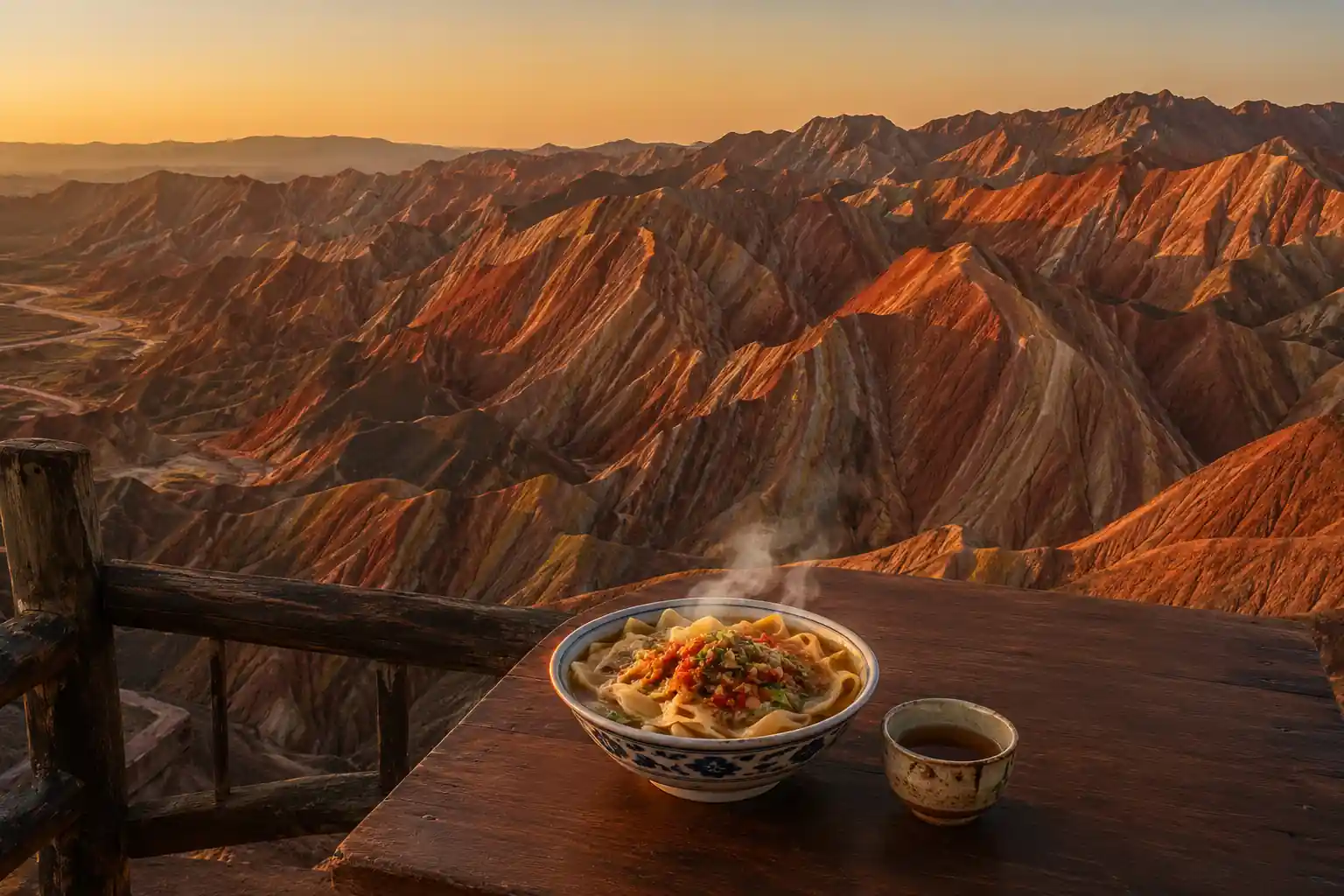 Zhangye travel scene