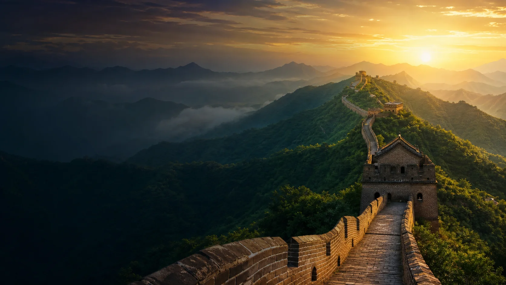 Great Wall mountain landscape introducing China travel planning for first-time visitors